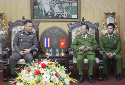 Ban Giám đốc Học viện CSND Việt Nam tiếp xã giao Đoàn đại biểu Học viện Cảnh sát Hoàng gia Thái Lan.